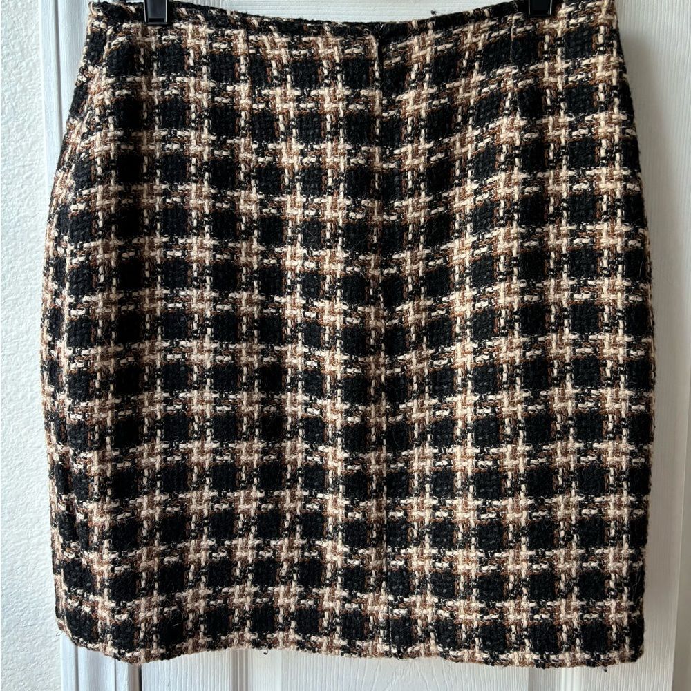 Y2K 90s Preppy Forenza Plaid Women's Wool Vintage 14 Skirt Made in Italy - Picture 3 of 7